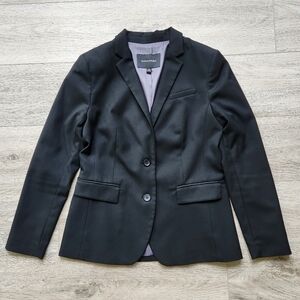 Banana Republic Black Blazer Jacket Womens 4p Button Business Suit